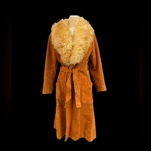 Vintage 70s Penny Lane Northside Fashions Suede Sheepskin Coat 16